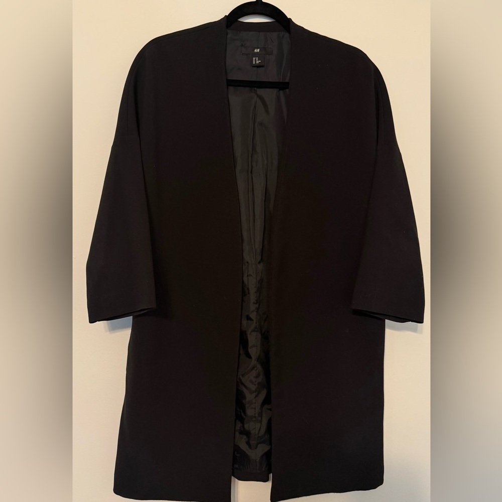 Black Open-Front Blazer